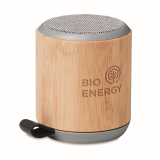 Altavoz inalámbrico con carcasa de bambú personalizado